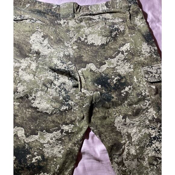 Vintage Camo Pants 2XL Y2K Hunting Camouflage Red Head Silent Hide XXL Ankle Tie - Picture 7 of 7